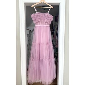 Charmante Off-the-Shoulder Tulle Gown